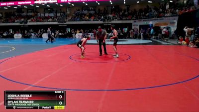 112 lbs Champ. Round 1 - Dylan Frawner, South Anchorage High School vs Joshua Beedle, Juneau-Douglas HS