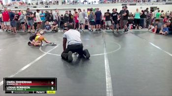 52 lbs Round 5 (6 Team) - Logan Robinson, Charlotte Vikings vs Owen Zimmerman, Glasgow WA