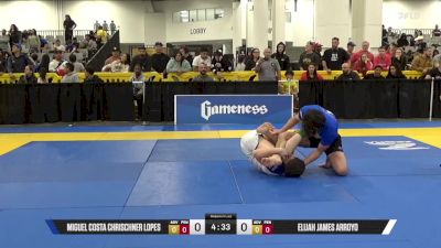 ELIJAH JAMES ARROYO vs Miguel Costa Chrischner Lopes 2025 World IBJJF Jiu-Jitsu No-Gi Championship