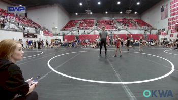 62 lbs Rr Rnd 2 - Emma Crawley, Redskins Wrestling Club vs Laneigh Cartwright, Midwest City Bombers Youth Wrestling Club