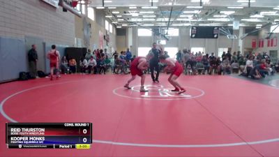 195 lbs Cons. Round 1 - Reid Thurston, Boise Youth Wrestling vs Kooper Monks, Fighting Squirrels WC