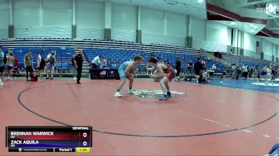 157 lbs Semifinal - Brennan Warwick, OH vs Zack Aquila, OH