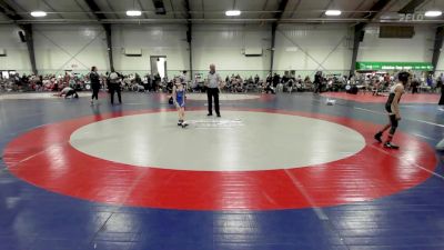 60 lbs Rr Rnd 2 - Hayzen Rittenhouse, Rockmart Takedown Club Black vs Leiland York, Banks County Battle Born Wrestling