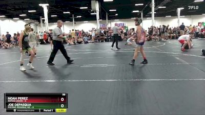 98 lbs Round 3 (8 Team) - Joe DePasqua, Pocono Regional WC vs Noah Perez, Roman Legion