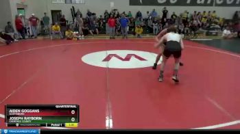 152 lbs Quarterfinal - Joseph Rayborn, Cherokee County vs Aiden Goggans, Scottsboro