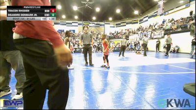 70 lbs Semifinal - Tracen Rhoden, Midwest City Bombers Youth Wrestling Club vs DeAndre Denmark Jr., D3 Wrestling Cluib