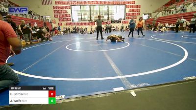 67-70 lbs Rr Rnd 1 - Uriah Garcia, Rebel Wrestling Club vs Jaysten Wolfe, Team Nomad