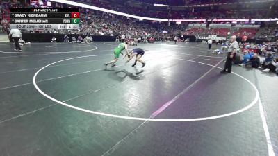 157 lbs Champ. Rd Of 16 - Brady Kienbaum, Kiel vs Carter Melichar, Port Washington