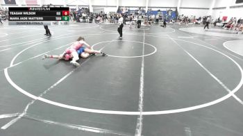 123 lbs Quarterfinal - Teagan Wilson, Red Dot Wrestling Club vs Mara Jade Watters, Thundercats WC