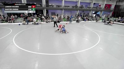 JR BOYS HARD LUCK - 137.2-137.8 Champ. Round 1 - Landon Holmes, Honey Badger Wrestling Club vs Sawyer Owens, Grand Forks Gladiators Wrestling Club