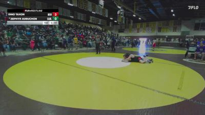 120 lbs Champ. Round 2 - Zephyr Aubuchon, Carlsbad vs Dino Taxon, Mission Viejo