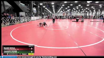 92 lbs Rd# 5- 3:45pm Friday Final Pool - Blake Nevils, Agression Legionaries vs Maddox Moore, Oklahoma Outlaws Red