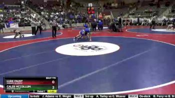 4A 120 lbs Cons. Semi - Caleb McCollum, Mountain View vs Luke Faust, Subiaco Academy