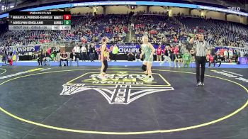 Girls-125 lbs Cons. Round 2 - Makayla Perdue-daniels, Warren Mott H.s. Girls vs Adelynn England, Allen Park H.s. Girls