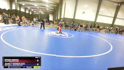 67 lbs Semifinal - Ryker Dierick, Elma Wrestling Club vs Quincy Nanquilada, Mat Demon Wrestling Club