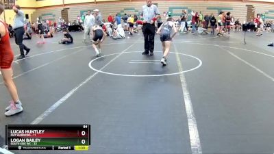 84 lbs Round 7 (10 Team) - Lucas Huntley, Mat Warriors vs LOGAN BAILEY, South Side WC