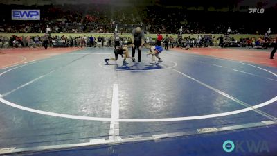 96 lbs Consi Of 16 #2 - Jamison Hughes, R.a.w. vs Maddox Abney, Broken Bow Youth Wrestling