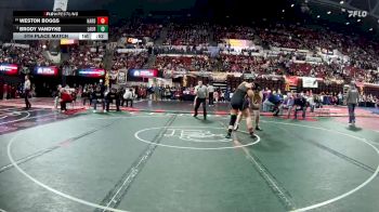 A - 215 lbs 5th Place Match - Weston Boggs, Hardin vs Brody Vandyke, Laurel