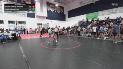 120 lbs Round 2 - Dhalia Esqueda, Arete Wrestling Academy vs Olivia-Grace Porras, Arete Wrestling Academy