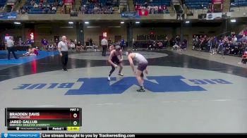 149 lbs Champ. Round 1 - Bradden Davis, Eureka College vs Jared Gallub, Nebraska Wesleyan University