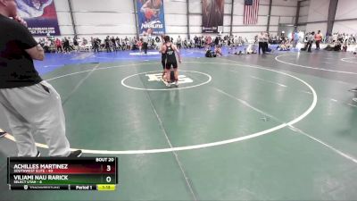 84 lbs Rd# 8- 12:30pm Saturday Final Pool - Viliami Nau Rarick, SELECT Utah vs Achilles Martinez, SouthWest Elite