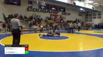 185 lbs Consolation - Wesley Wilson, Morro Bay vs Cade Creighton, Palo Alto