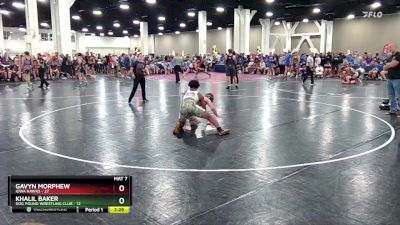 150 lbs Round 1 (6 Team) - Khalil Baker, Dog Pound Wrestling Club vs Gavyn Morphew, Iowa Hawks