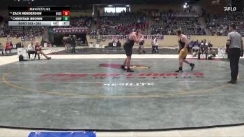 285 lbs Cons. Round 2 - Zack Henderson, Bullitt Central vs Christian Brown, Cooper
