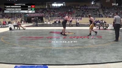 285 lbs Cons. Round 2 - Zack Henderson, Bullitt Central vs Christian Brown, Cooper