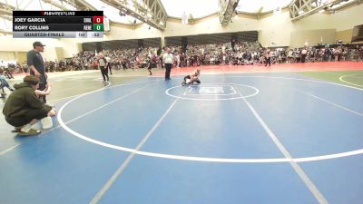 55-T lbs Quarterfinal - Joey Garcia, Shaler Area vs Rory Collins, Renegade