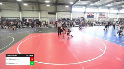 138 lbs Consi Of 16 #1 - Devin Williams, Northern Arizona Grapplers vs Gunner Pearce, East Valley WC