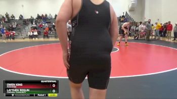 285 lbs Quarterfinal - Laythen Reglin, Cardinal Community vs Owen King, Muscatine