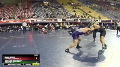 174 lbs 2nd Wrestleback (16 Team) - Connor Gregory, Castleton vs Ryan Riser, Wisconsin-Whitewater