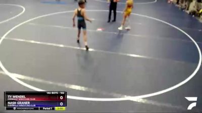 102 lbs Cons. Round 1 - Ty Wendel, Faribault Wrestling Club vs Nash Graner, Guerrilla Wrestling Club