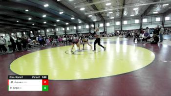 140 lbs Cons. Round 1 - Rachel Jensen, Springville vs Ryleigh Sega, Box Elder