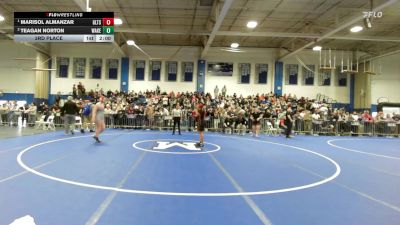 185 lbs 3rd Place - Marisol Almanzar, Greater Lawrence vs Teagan Norton, Wakefield