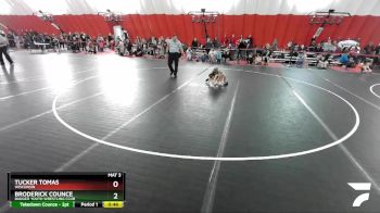 51-52 lbs Round 2 - Broderick Counce, Badger Youth Wrestling Club vs Tucker Tomas, Wisconsin