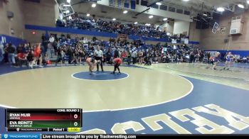 115lbs Cons. Round 2 - Ryan Muir, Lincoln vs Eva Reinitz, Centralia (Girls)