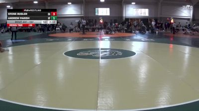 157 lbs Cons. Round 2 - Andrew Parish, Findlay vs Stone Busler, Belmont Abbey