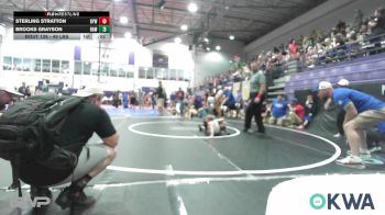 49 lbs Consi Of 8 #2 - Sterling Stratton, Bristow Elementary Wrestling Club vs Brooks Grayson, Raw Wrestling Club