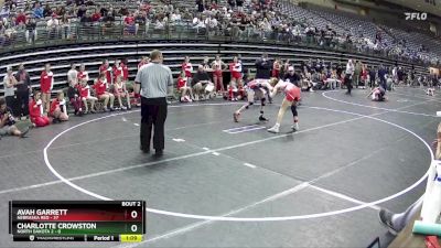 101 lbs Round 1 (6 Team) - Charlotte Crowston, North Dakota 2 vs Avah Garrett, Nebraska Red