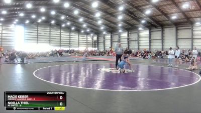 100 lbs Final - Lilli Kendel, Team Ohio Gray vs Madison Leonard, PA West