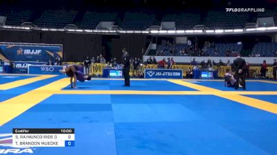 SERGIO RAIMUNDO RIOS DA SILVA vs TODD BRANDON MUECKENHEIM 2019 World IBJJF Jiu-Jitsu No-Gi Championship