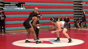 190 lbs Cons. Round 2 - Za`Sean Washington, Desert Pines vs Andrew Figueroa, Desert Oasis