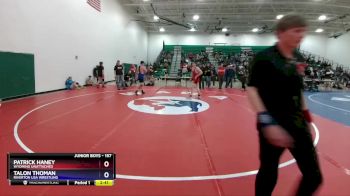 157 lbs Quarterfinal - Patrick Haney, Wyoming Unattached vs Talon Thoman, Riverton USA Wrestling