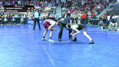 2A-106 lbs Cons. Round 2 - Cooper Krob, Mount Vernon vs Jackson Parmater, Vinton-Shellsburg