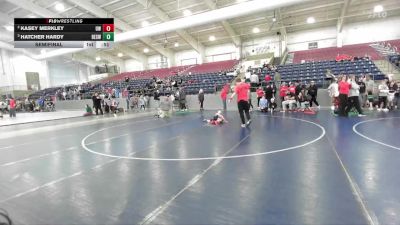 36 lbs Semifinal - Hatcher Hardy, Box Elder Stinger Wrestling vs Kasey Merkley, Uintah Wrestling