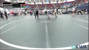 52-55 lbs Round Of 16 - Obadiah Boyd, Harrah vs Jaxyn Fowler, Standfast