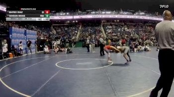 3A 113 lbs Semifinal - Taveon Moss, Person vs Mateo Diaz, South Rowan High School