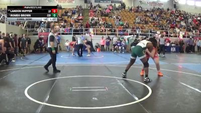 192 lbs Cons. Semi - Romeo Brown, Start Spartan Wrestling vs Landon Huffer, Lancaster Wrestling